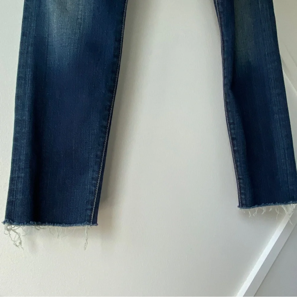 R13 Boy Skinny Mid Rise Dark Wash Jeans - 24 - Picture 10 of 13
